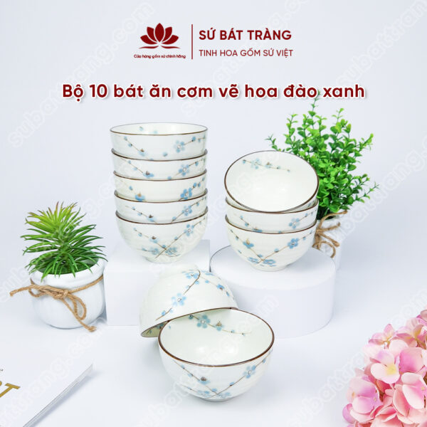 Bát ăn cơm cao cấp - Sứ Bát Tràng