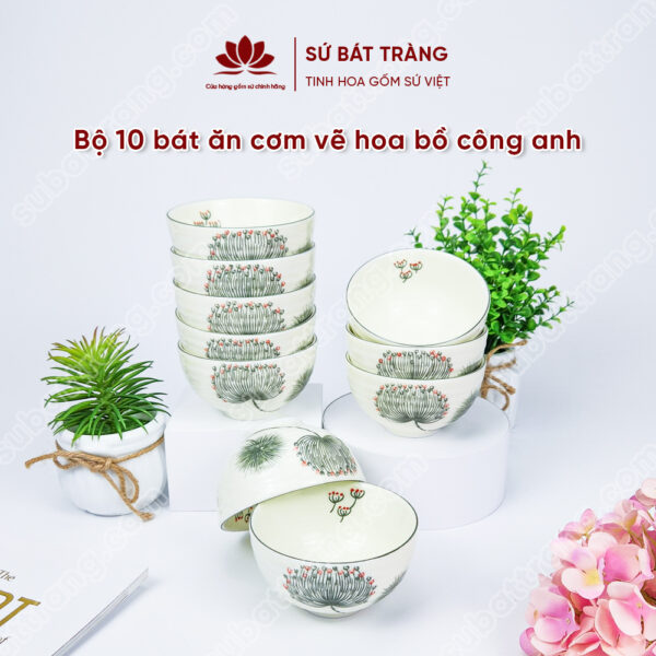 Bát ăn cơm cao cấp - Sứ Bát Tràng