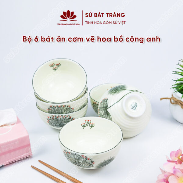 Bát ăn cơm cao cấp - Sứ Bát Tràng
