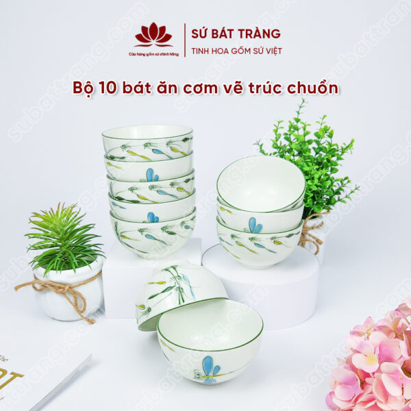 Bát ăn cơm cao cấp - Sứ Bát Tràng