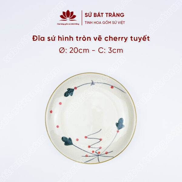 Đĩa sứ hình tròn sâu lòng - Nhiều họa tiết lựa chọn