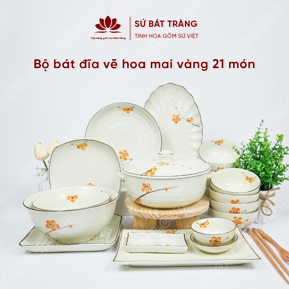 Giải mã ý nghĩa văn hóa của bộ bát đĩa sứ Bát Tràng