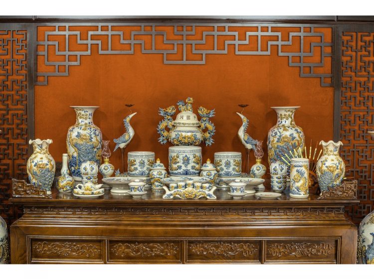 Bộ đồ thờ gốm sứ Bát Tràng – Tinh hoa truyền thống trong từng sản phẩm