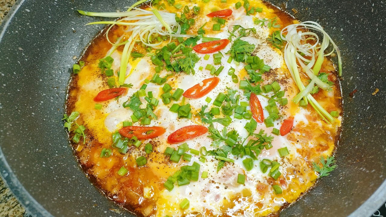 Cách làm trứng sốt cà chua ngon tuyệt - Món ăn đơn giản mà ai cũng mê