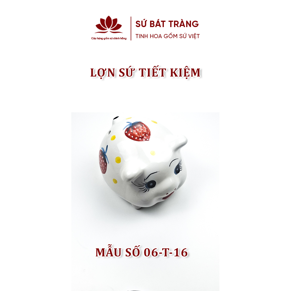 Lợn sứ tiết kiệm (Heo sứ tiết kiệm) - Chuẩn Sứ Bát Tràng - Ảnh 8