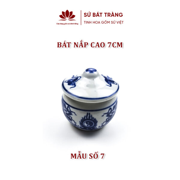 Bát nắp ban thờ cao 7cm